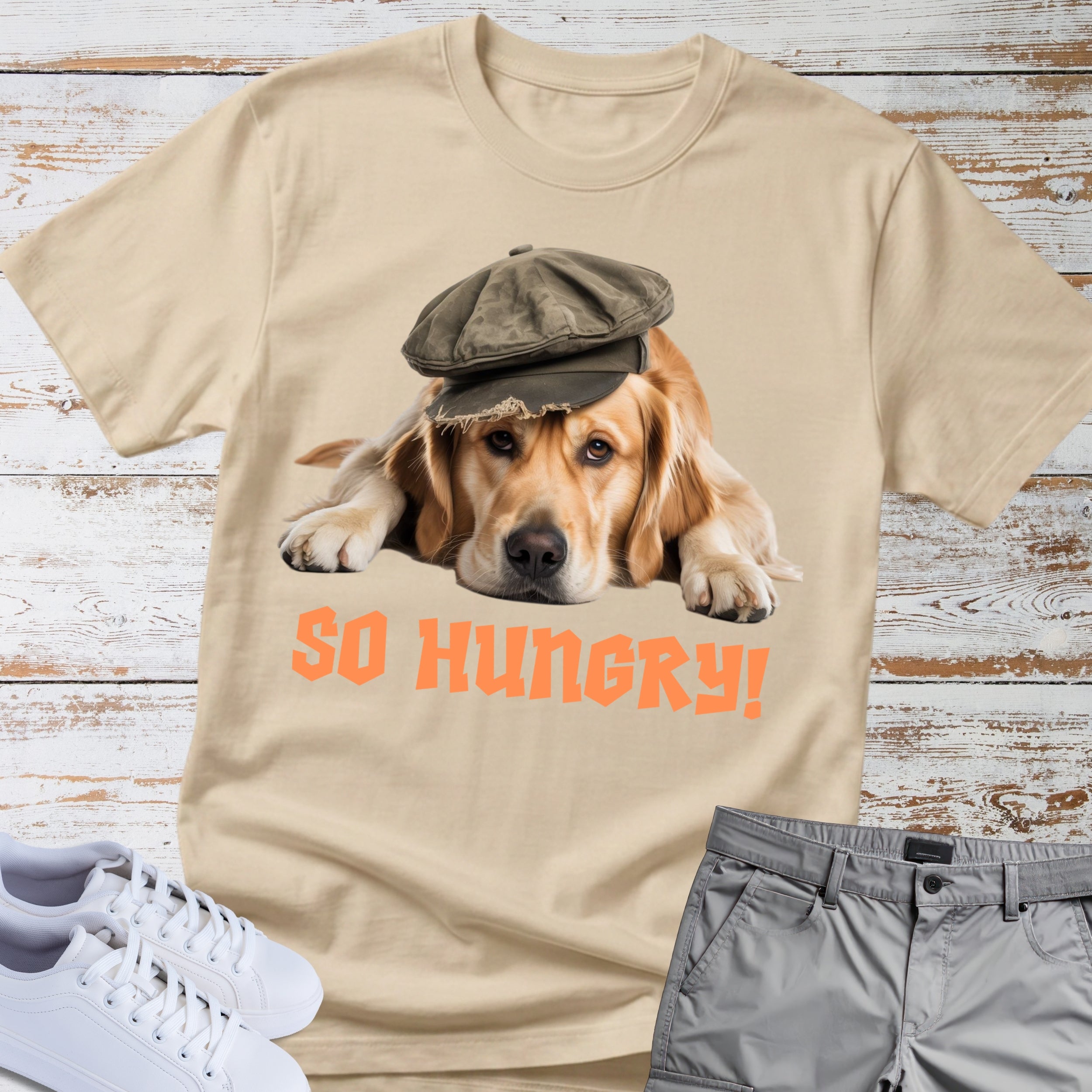 Golden Retriever "So Hungry" T-Shirt