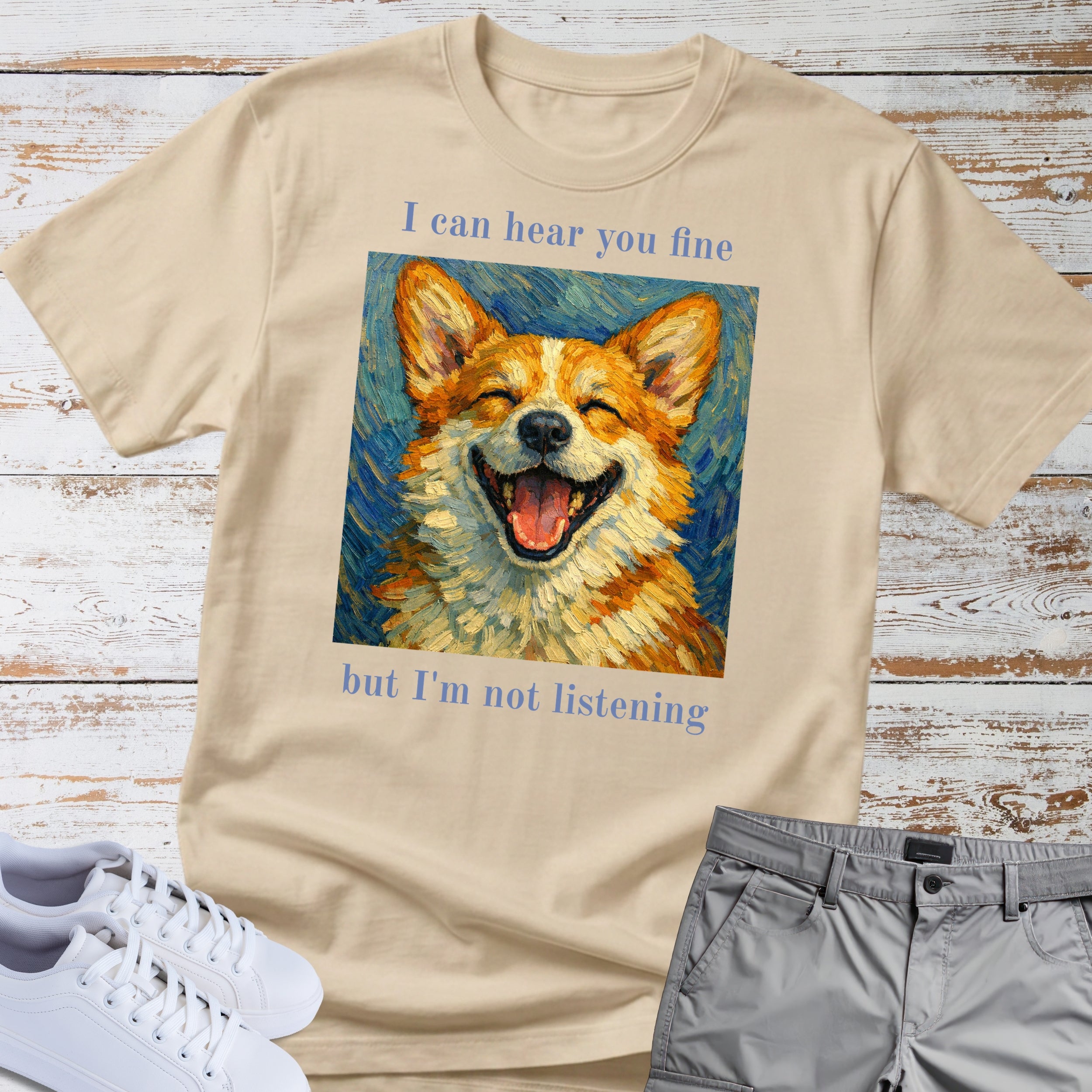 Corgi T‑Shirt Not Listening