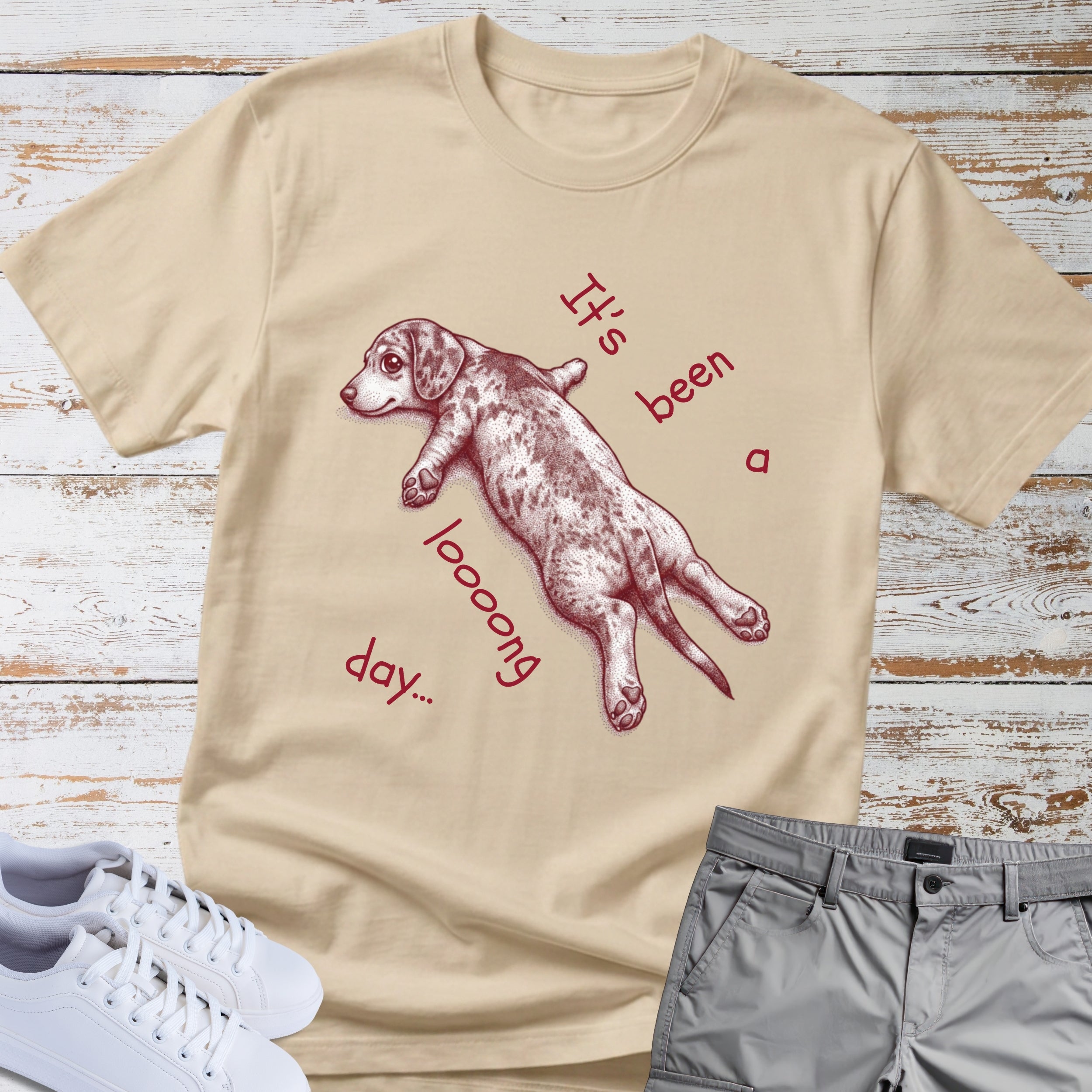 Dachshund "It's Been a Long Day" T-Shirt