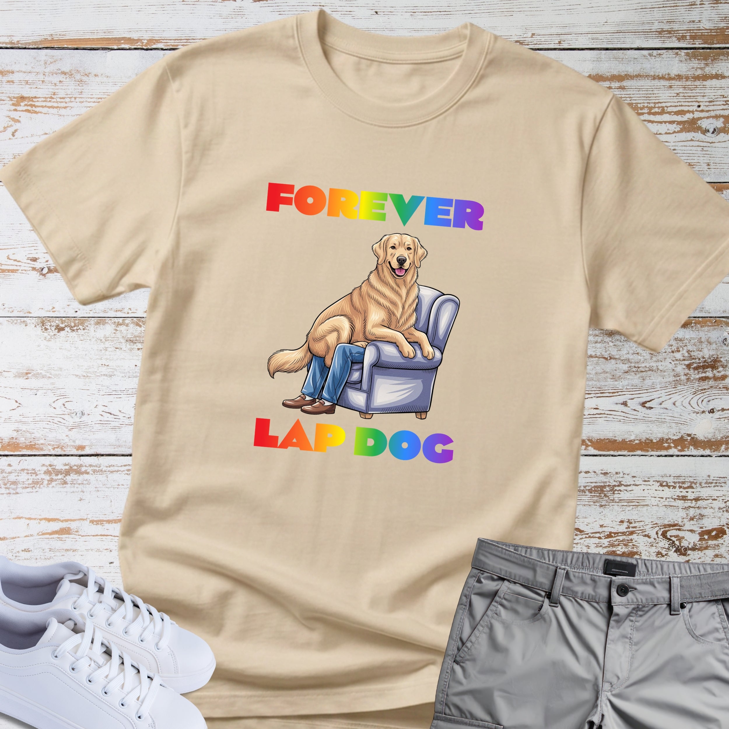 Golden Retriever "Forever Lap Dog" T-Shirt