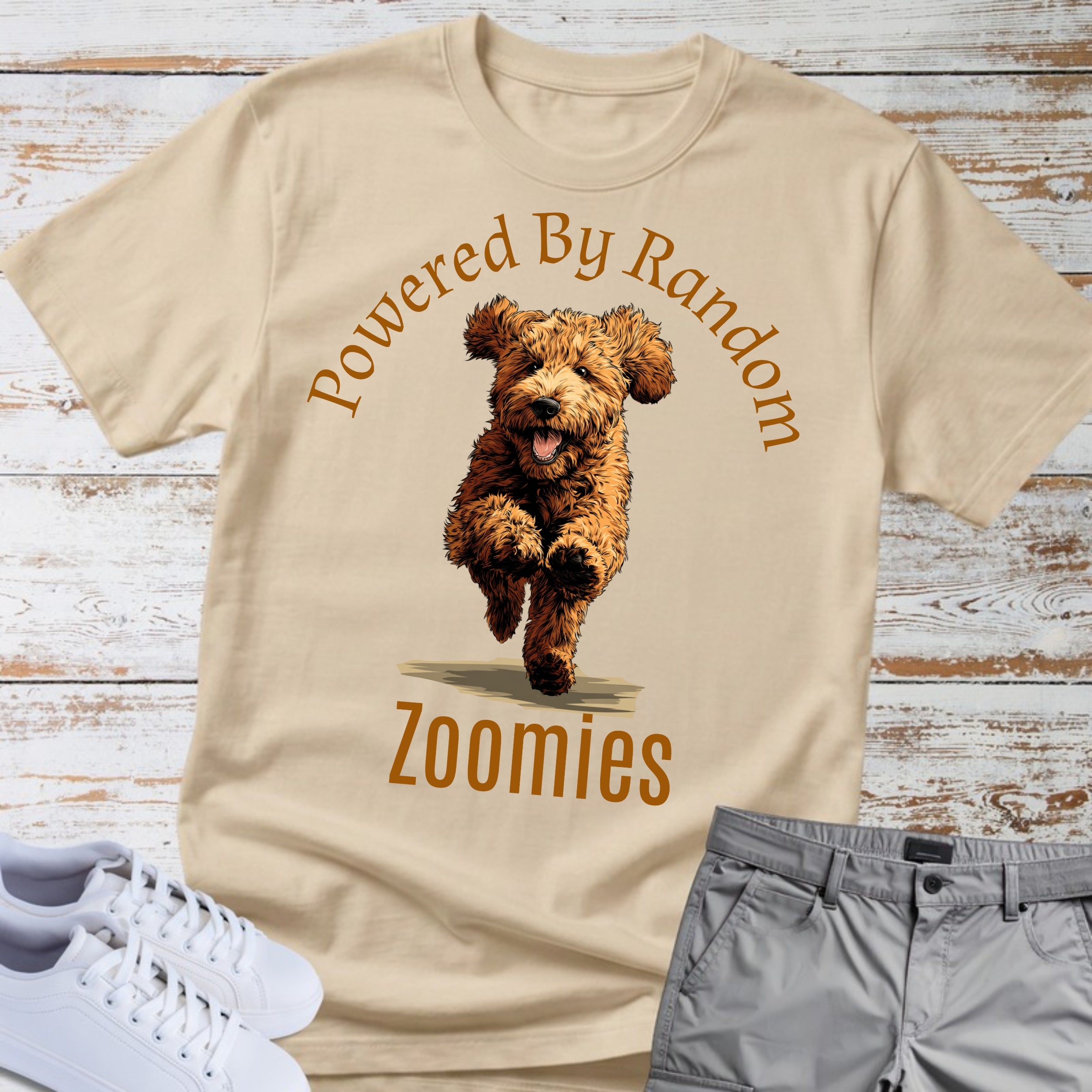 Goldendoodle Powered By Random Zoomies T-Shirt