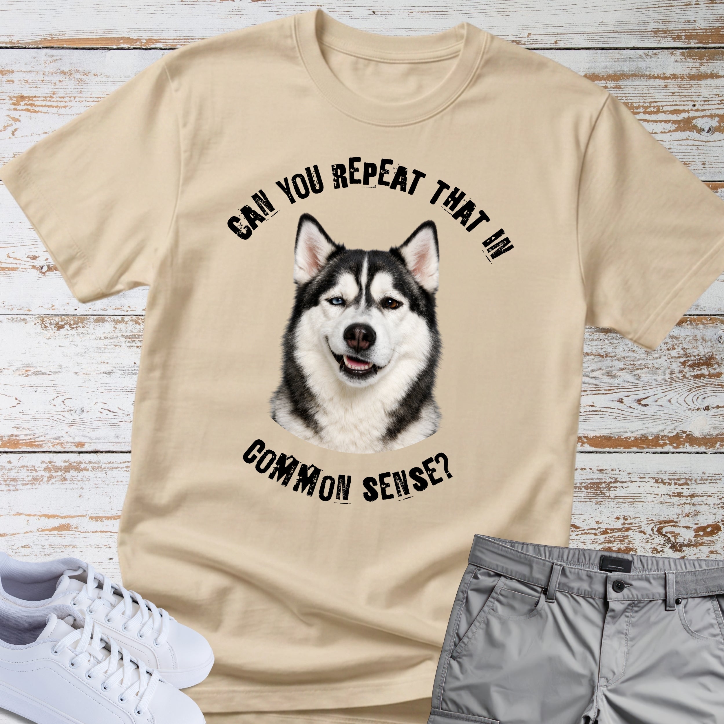 Siberian Husky Common Sense T-Shirt