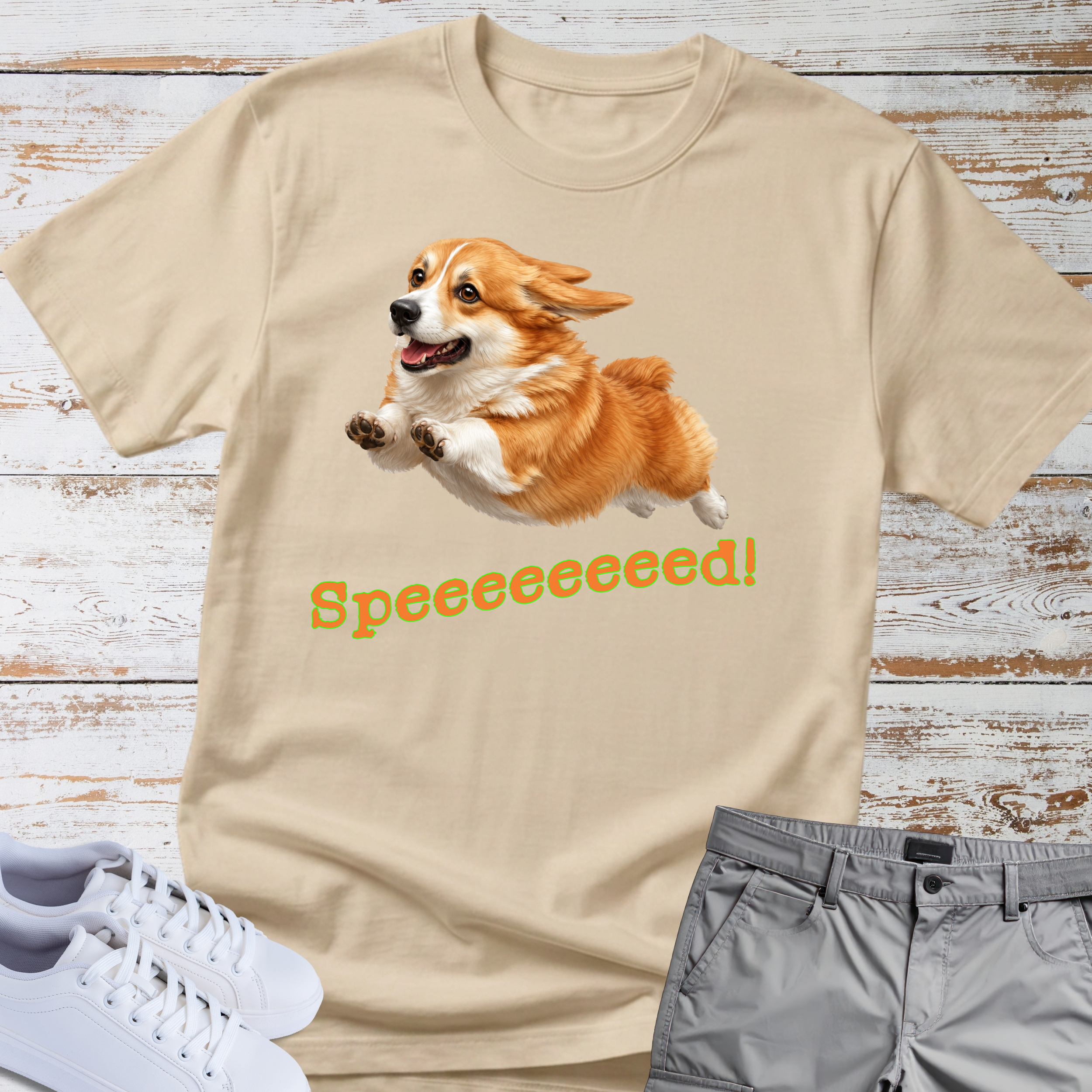 Corgi 'Speeeeeeed!' T-Shirt