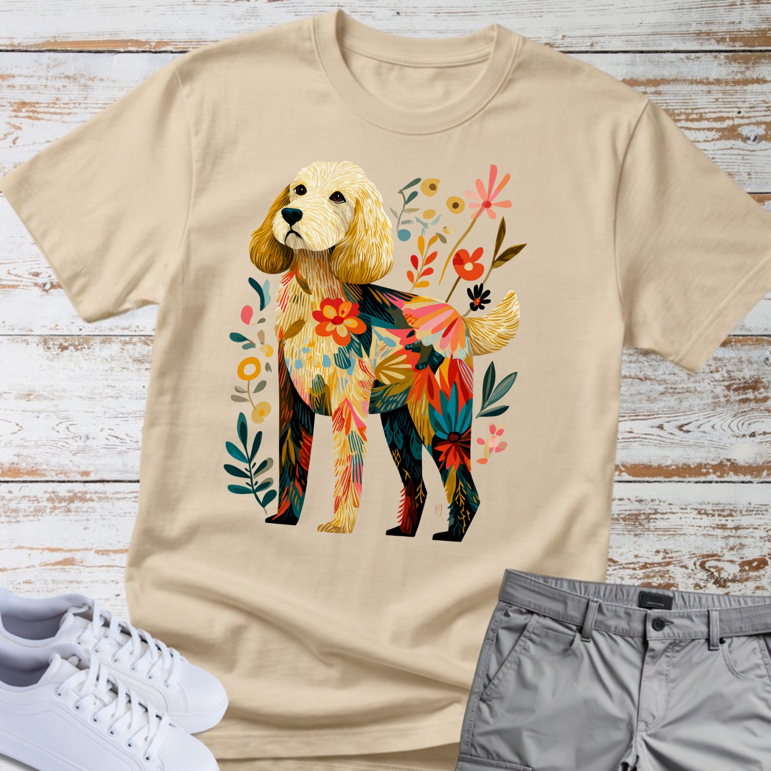 Goldendoodle Florafolk  T-Shirt