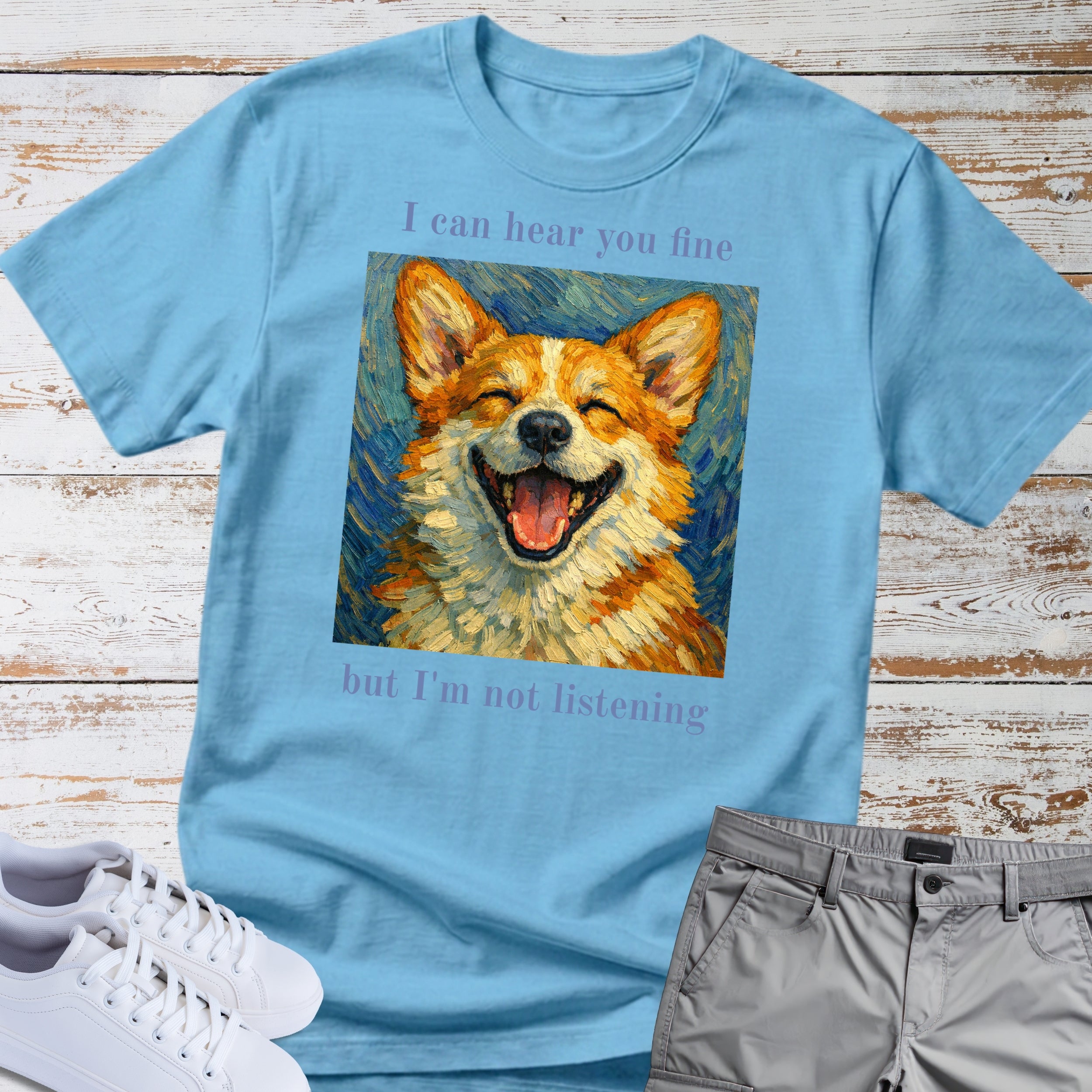 Corgi T‑Shirt Not Listening