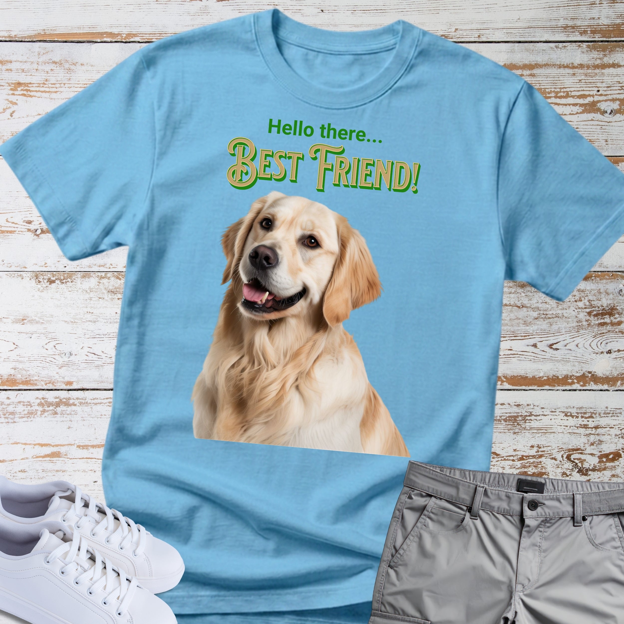Golden Retriever Hello There… Best Friend! T‑Shirt