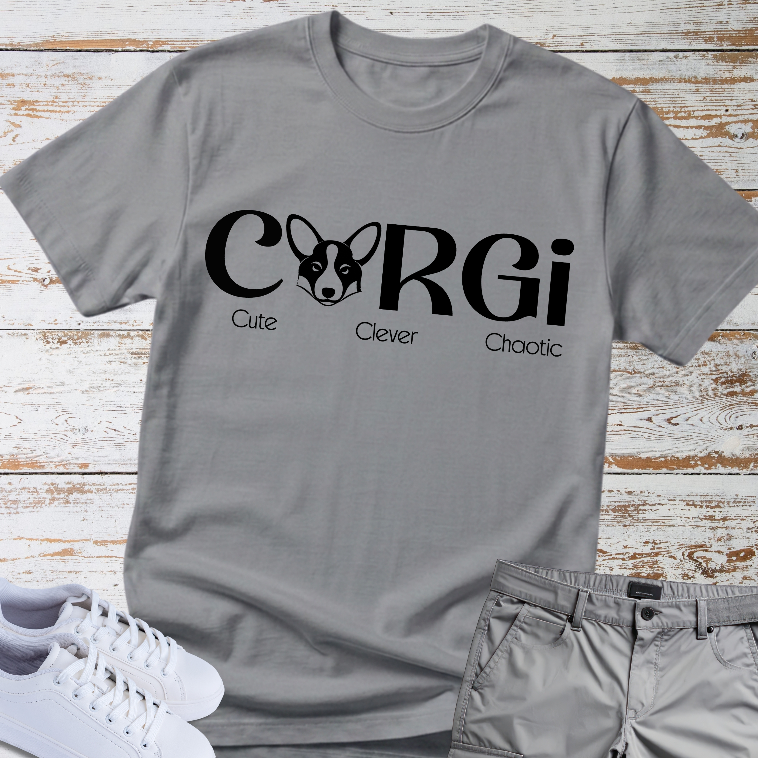 Corgi Cute Clever Chaotic T-Shirt