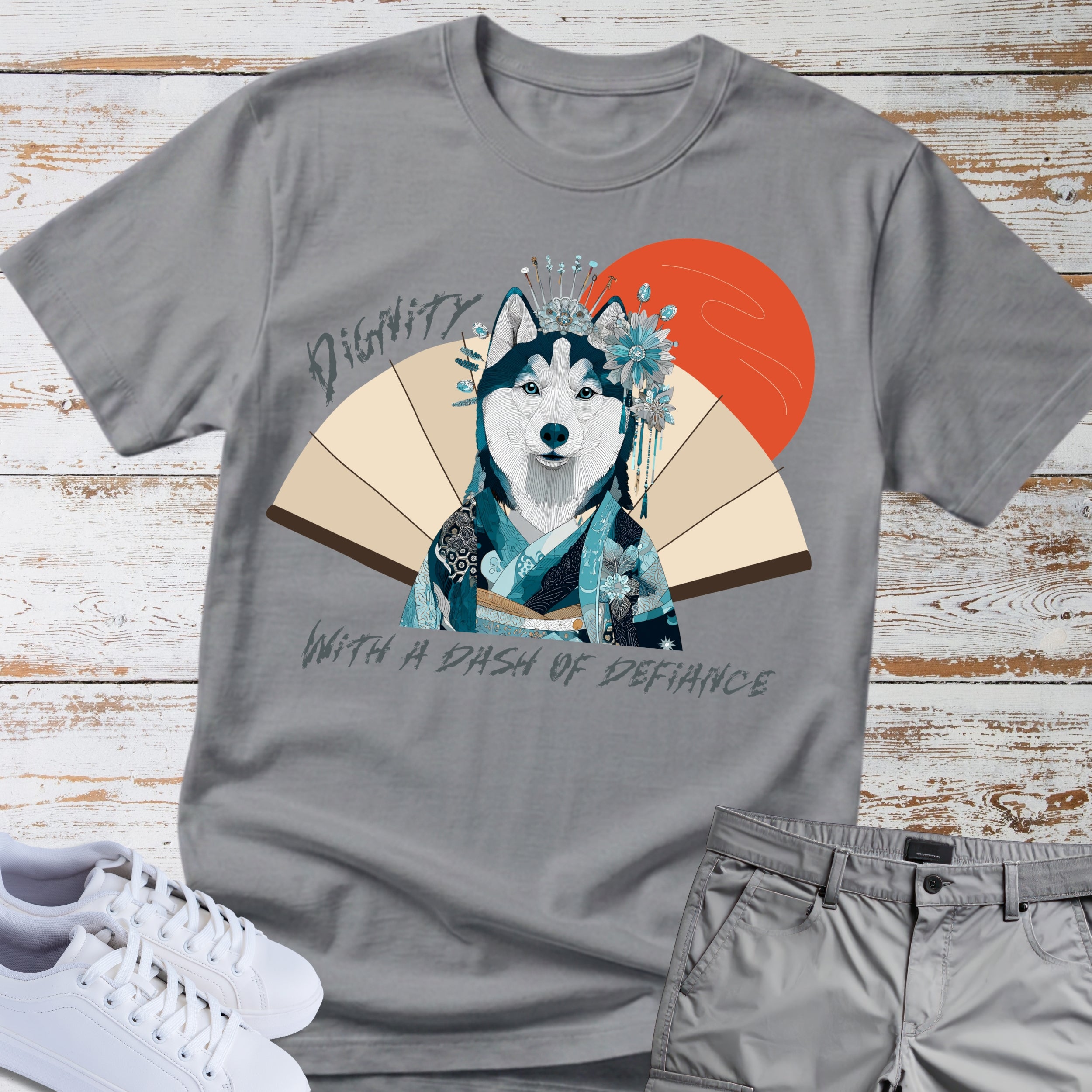 Siberian Husky Geisha T-Shirt