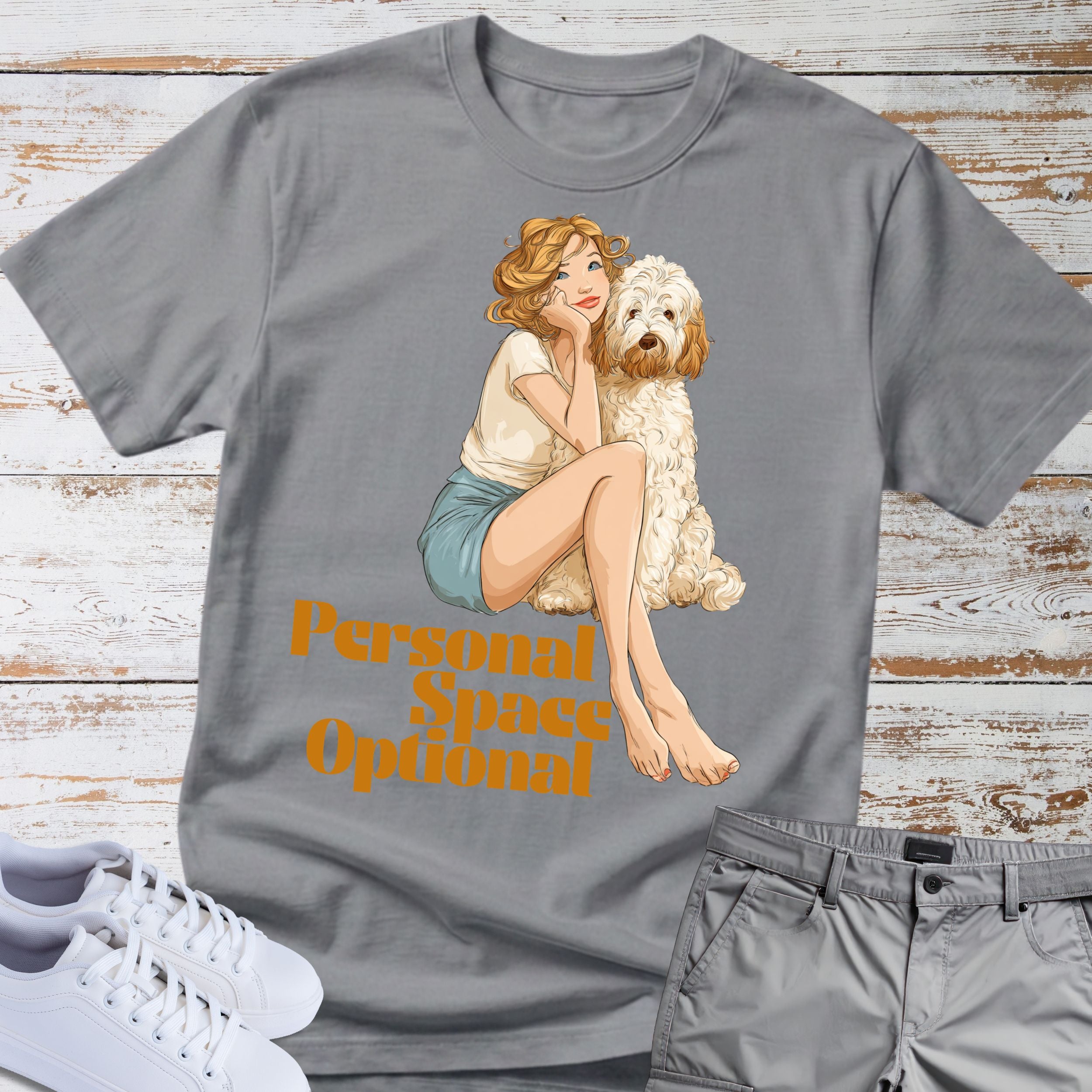 Goldendoodle Personal Space Optional T-Shirt