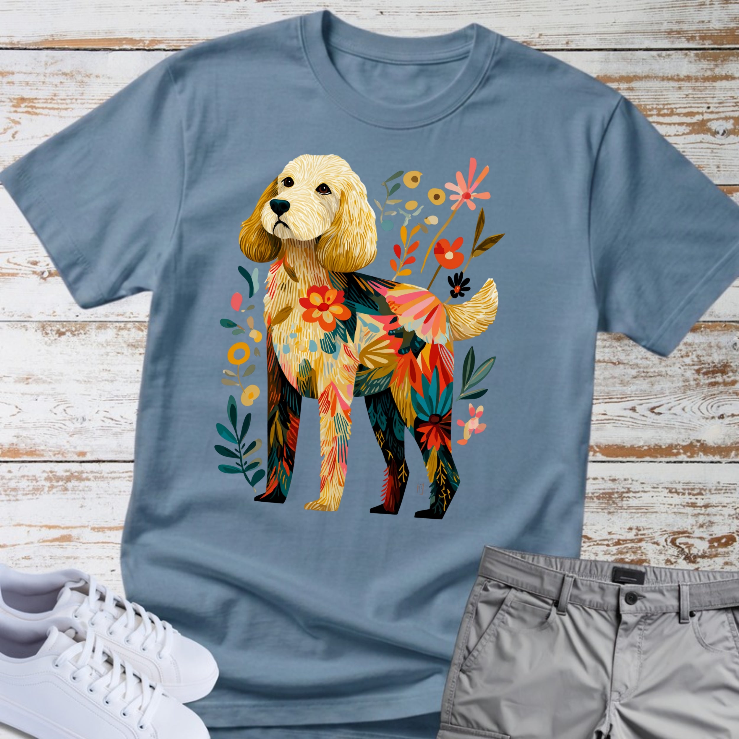 Goldendoodle Florafolk  T-Shirt