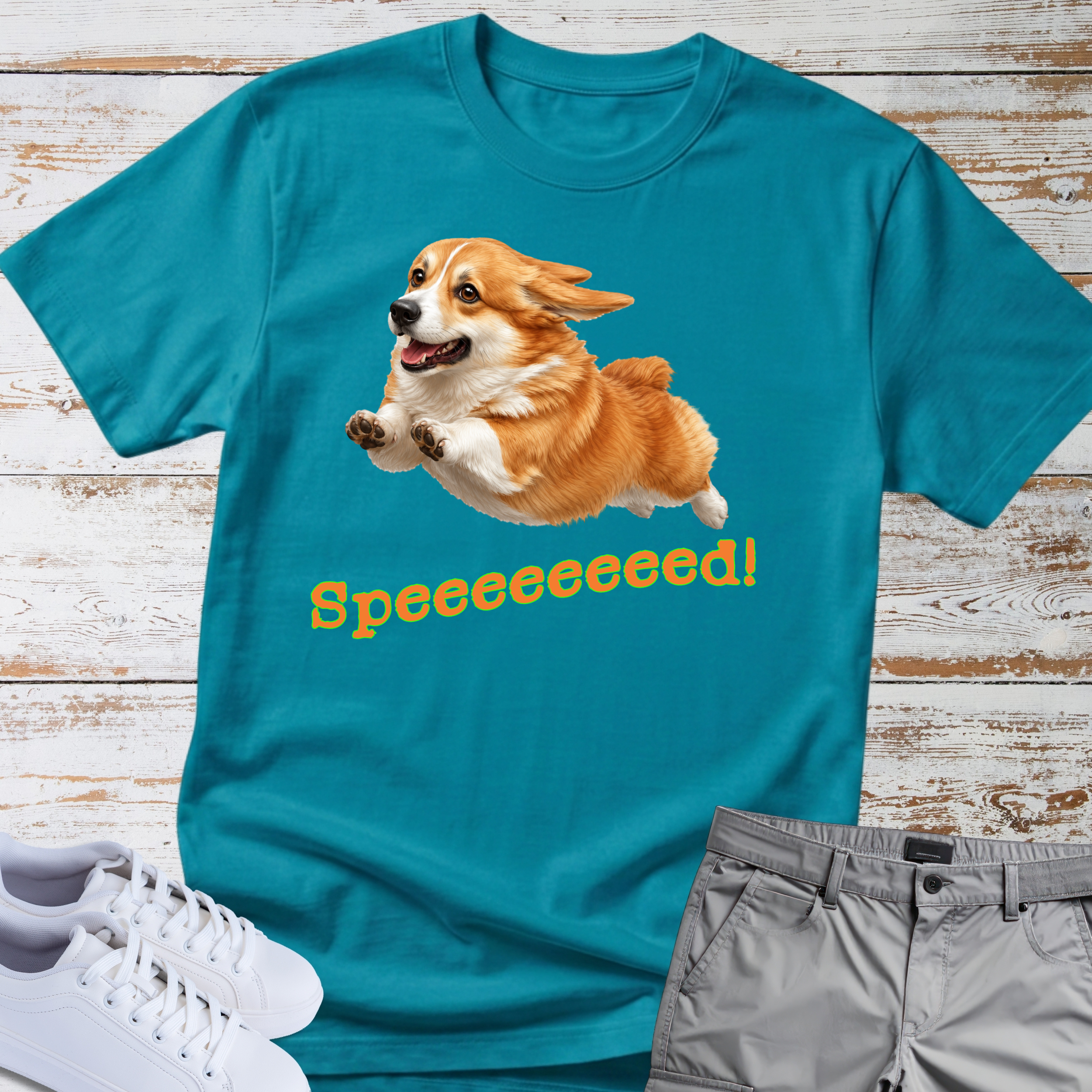 Corgi 'Speeeeeeed!' T-Shirt
