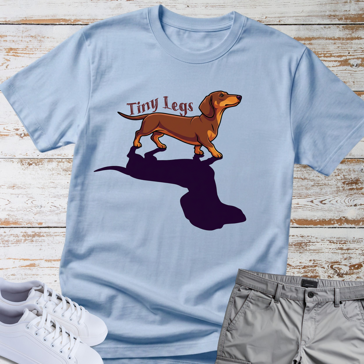 Dachshund 'Tiny Legs Big Attitude' T-Shirt