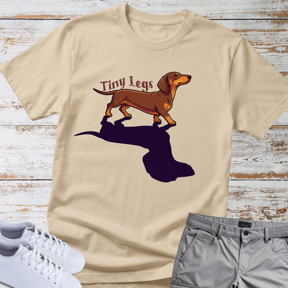 Dachshund 'Tiny Legs Big Attitude' T-Shirt