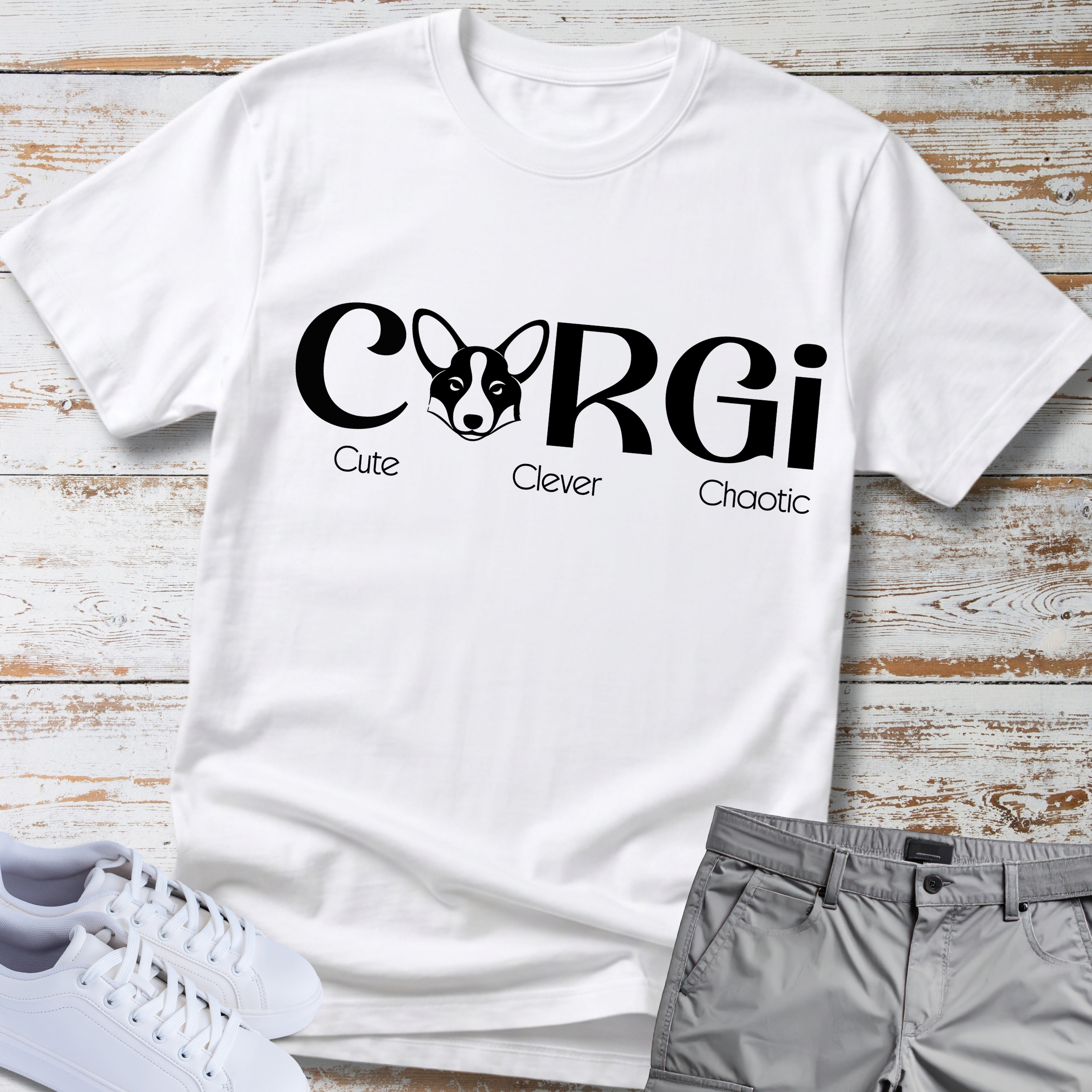 Corgi Cute Clever Chaotic T-Shirt