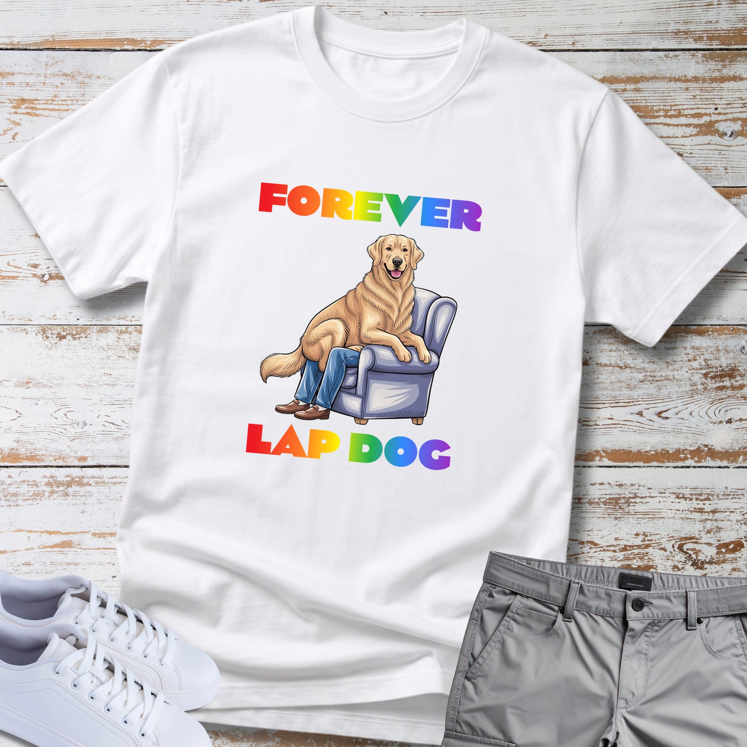 Golden Retriever "Forever Lap Dog" T-Shirt