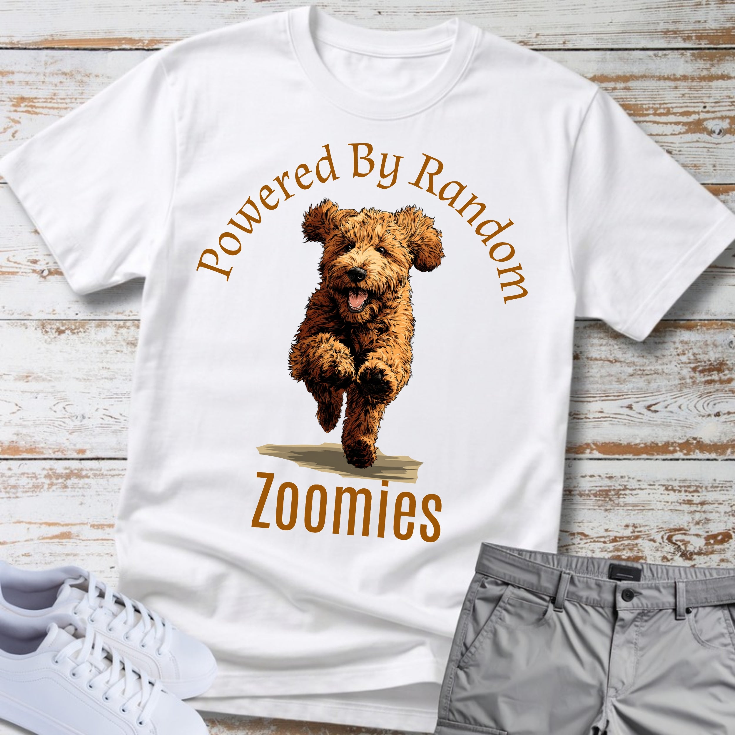Goldendoodle Powered By Random Zoomies T-Shirt
