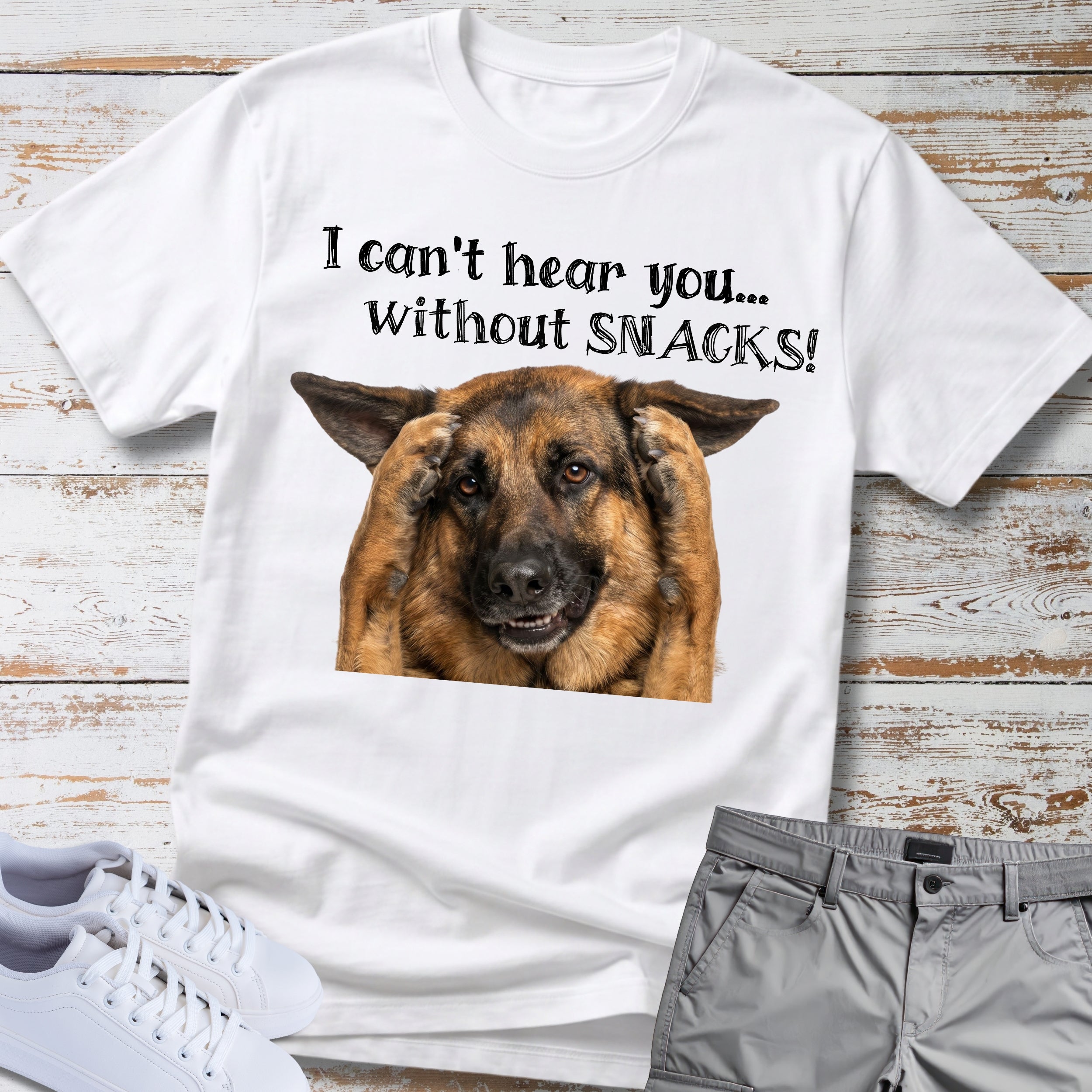 German Shepherd "I Can't Hear You..." Tee