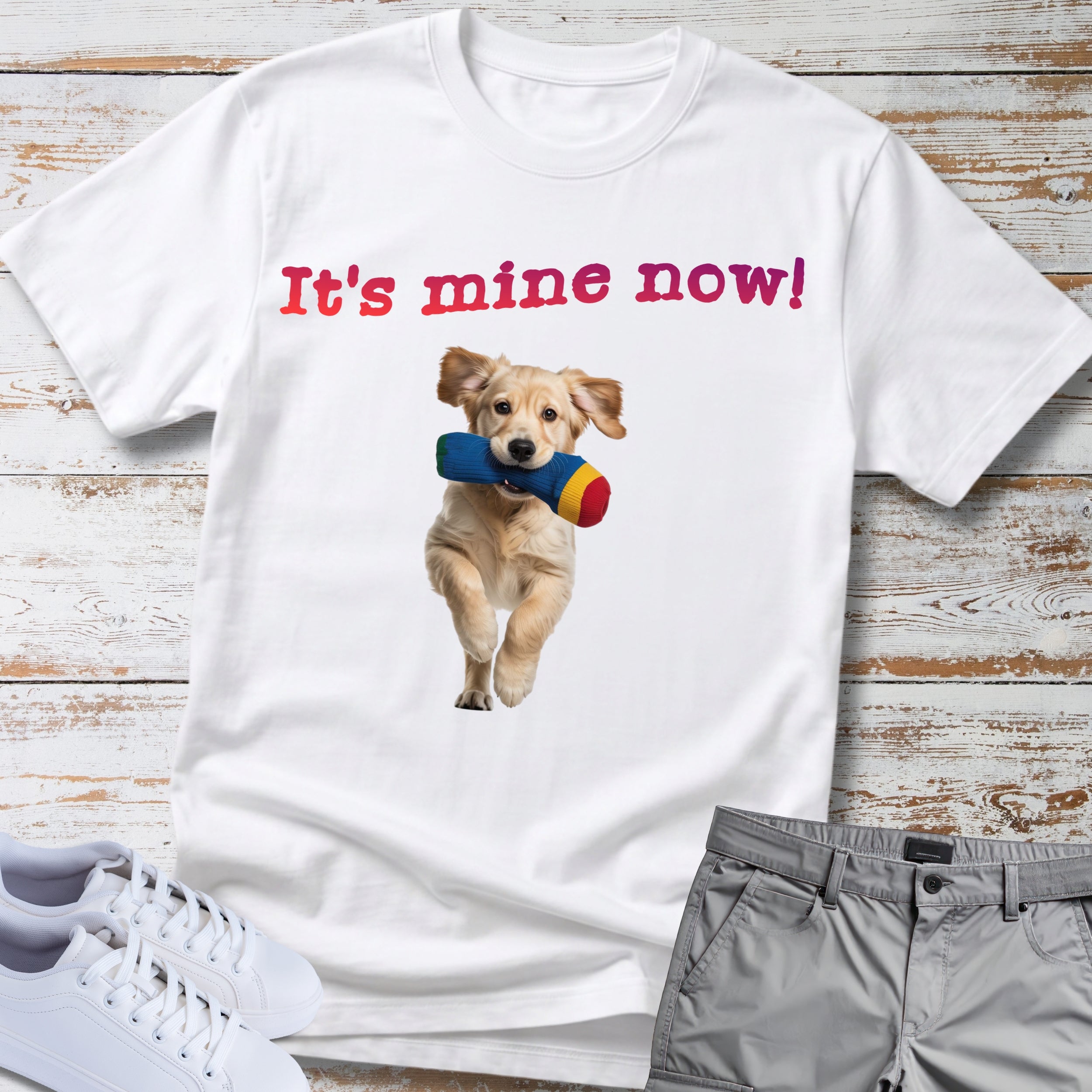 Golden Retriever "It's Mine Now!" T-Shirt