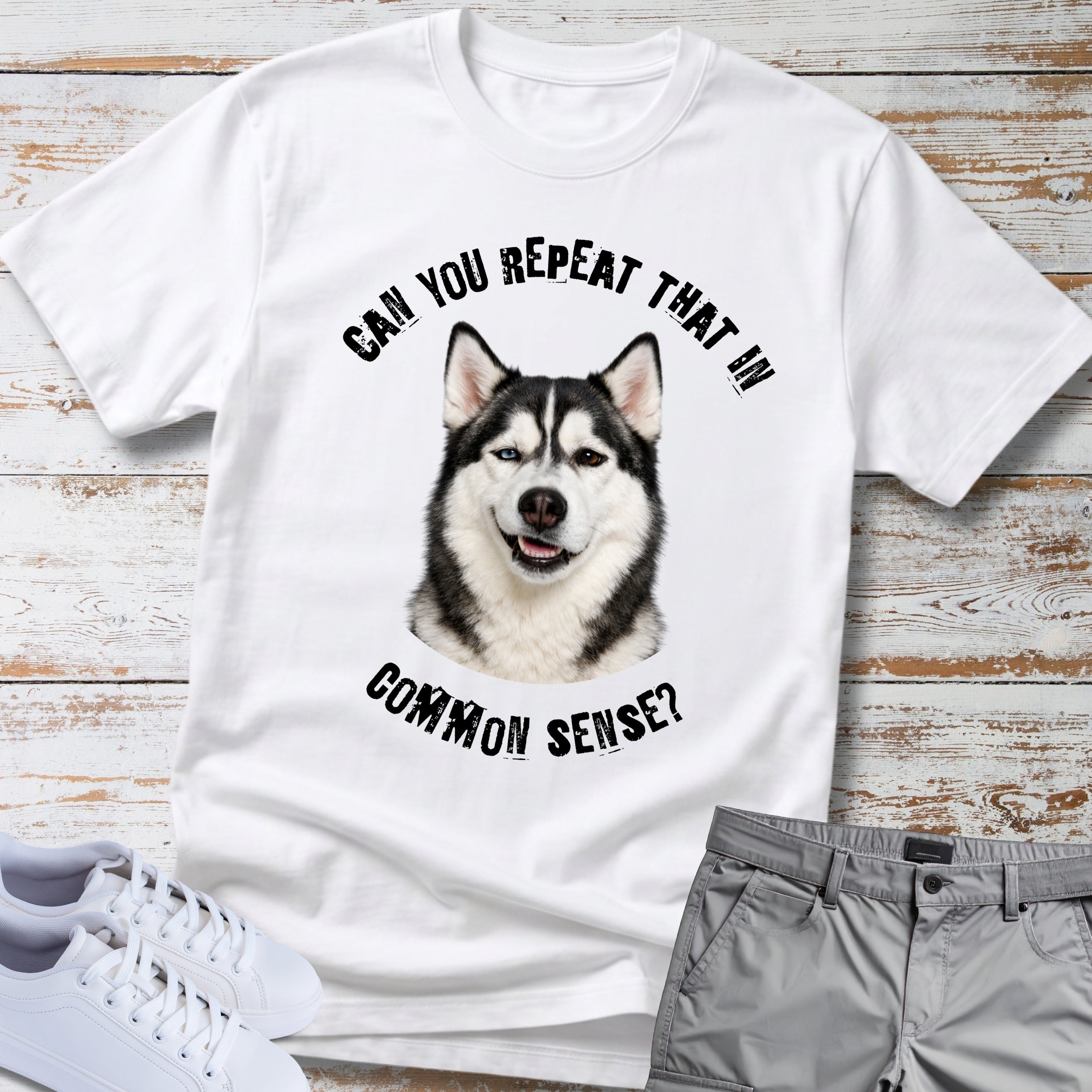 Siberian Husky Common Sense T-Shirt