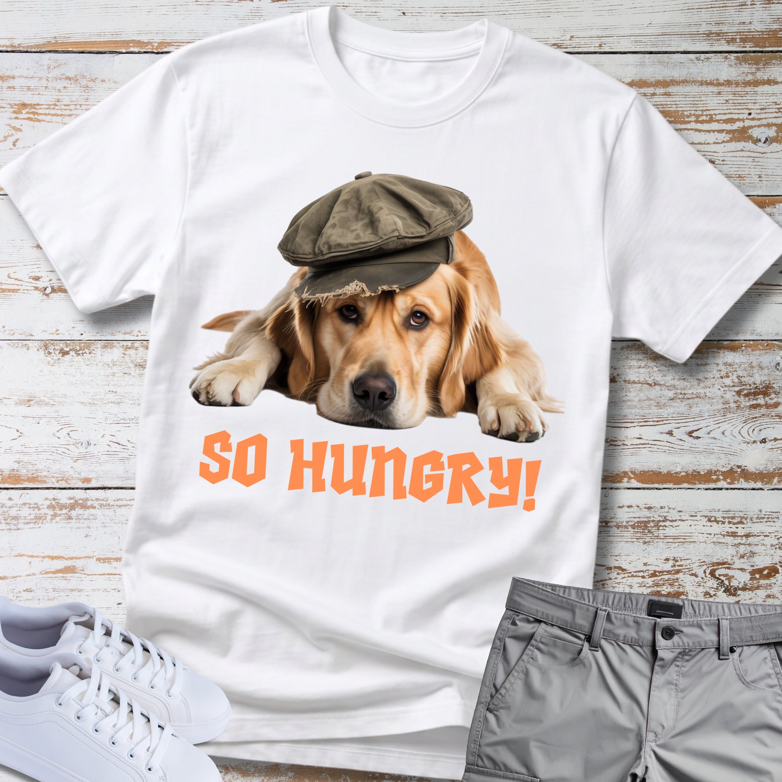 Golden Retriever "So Hungry" T-Shirt