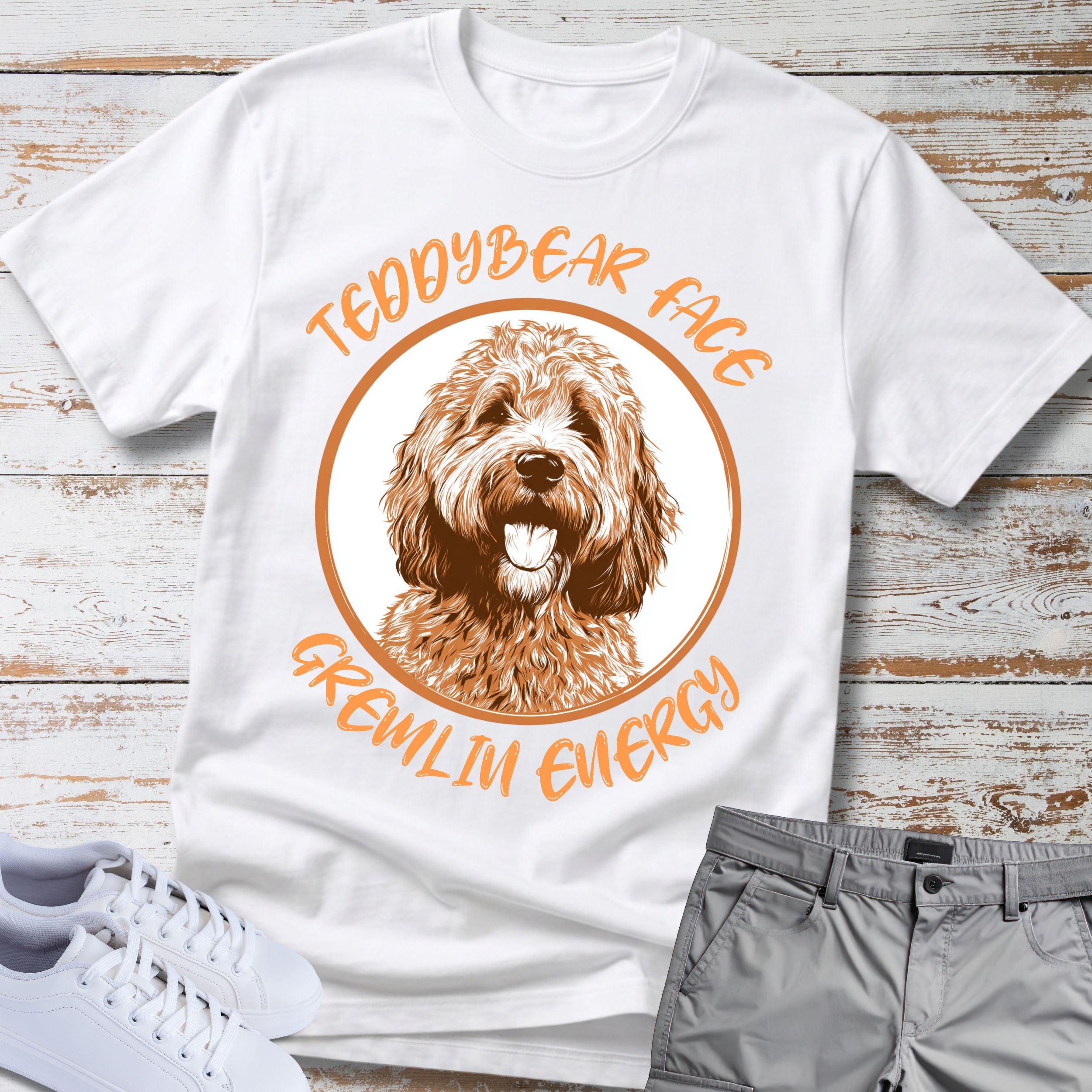 Goldendoodle Teddy Bear Face T-Shirt