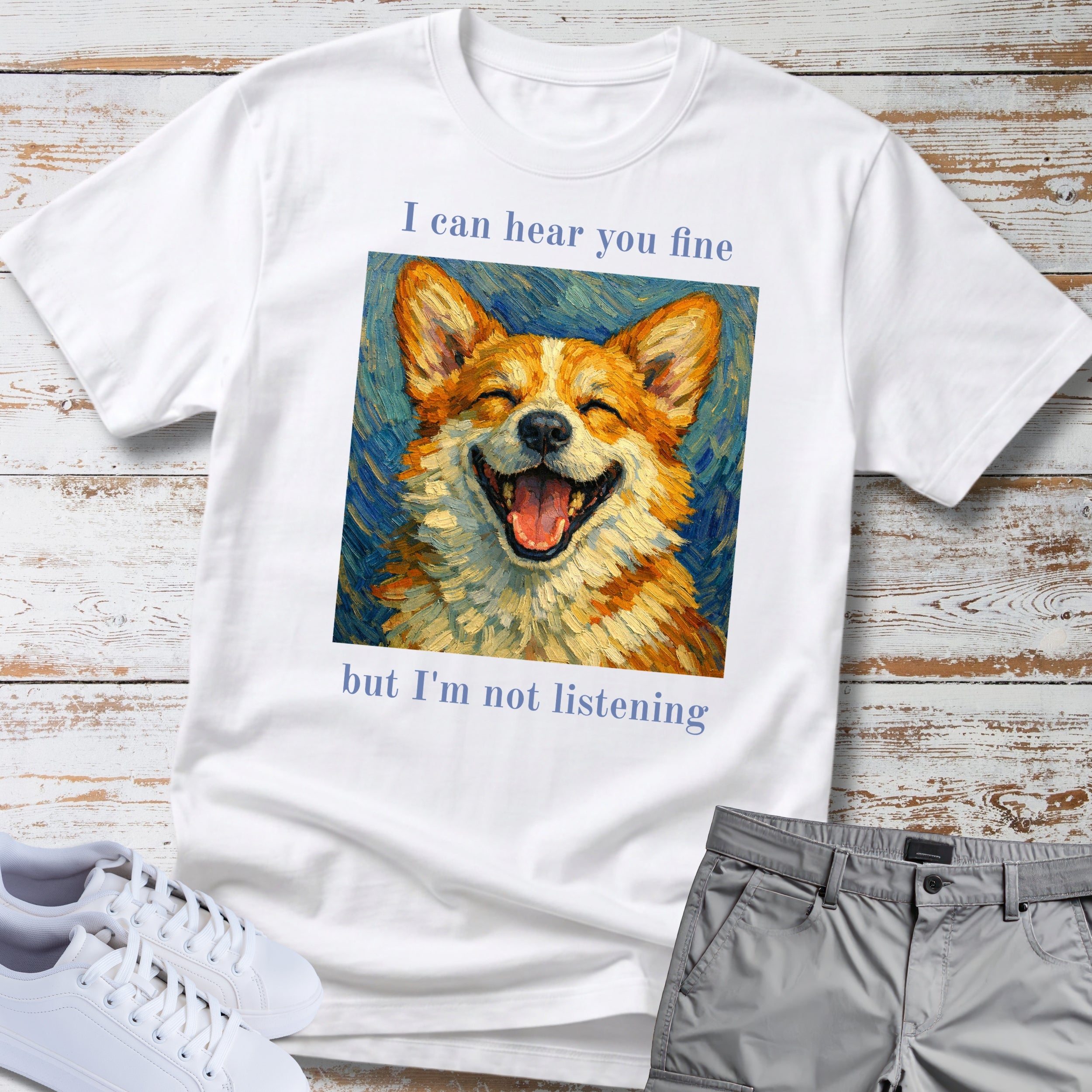 Corgi T‑Shirt Not Listening