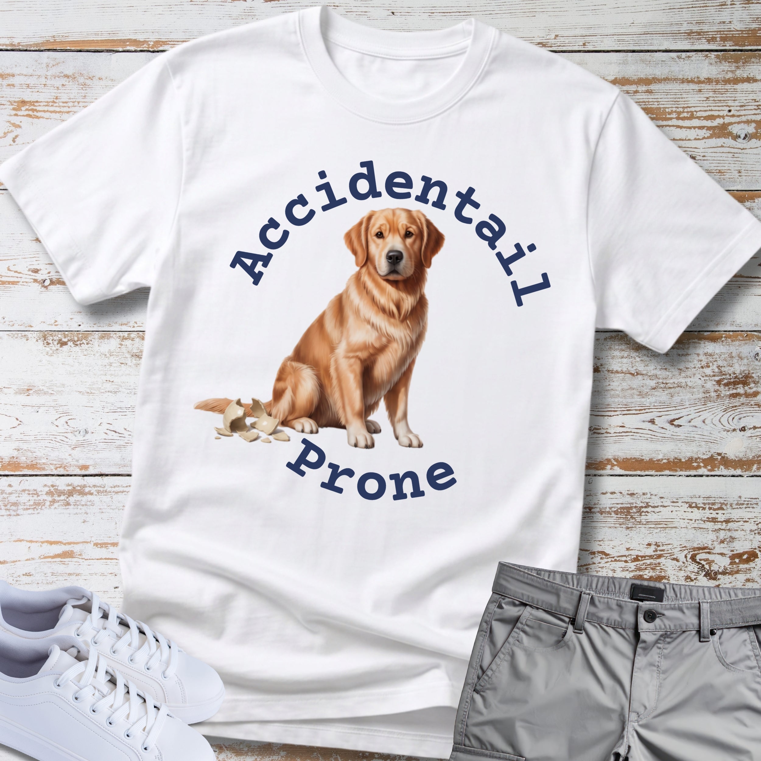 Golden Retriever Accidentail Prone T-Shirt