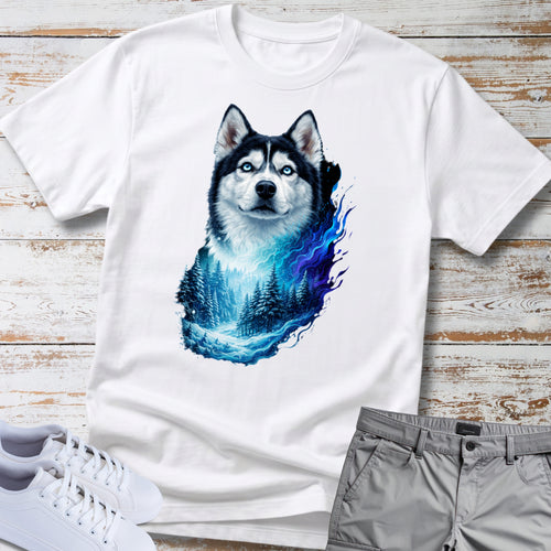 Arctic Forest — Siberian Husky Tee