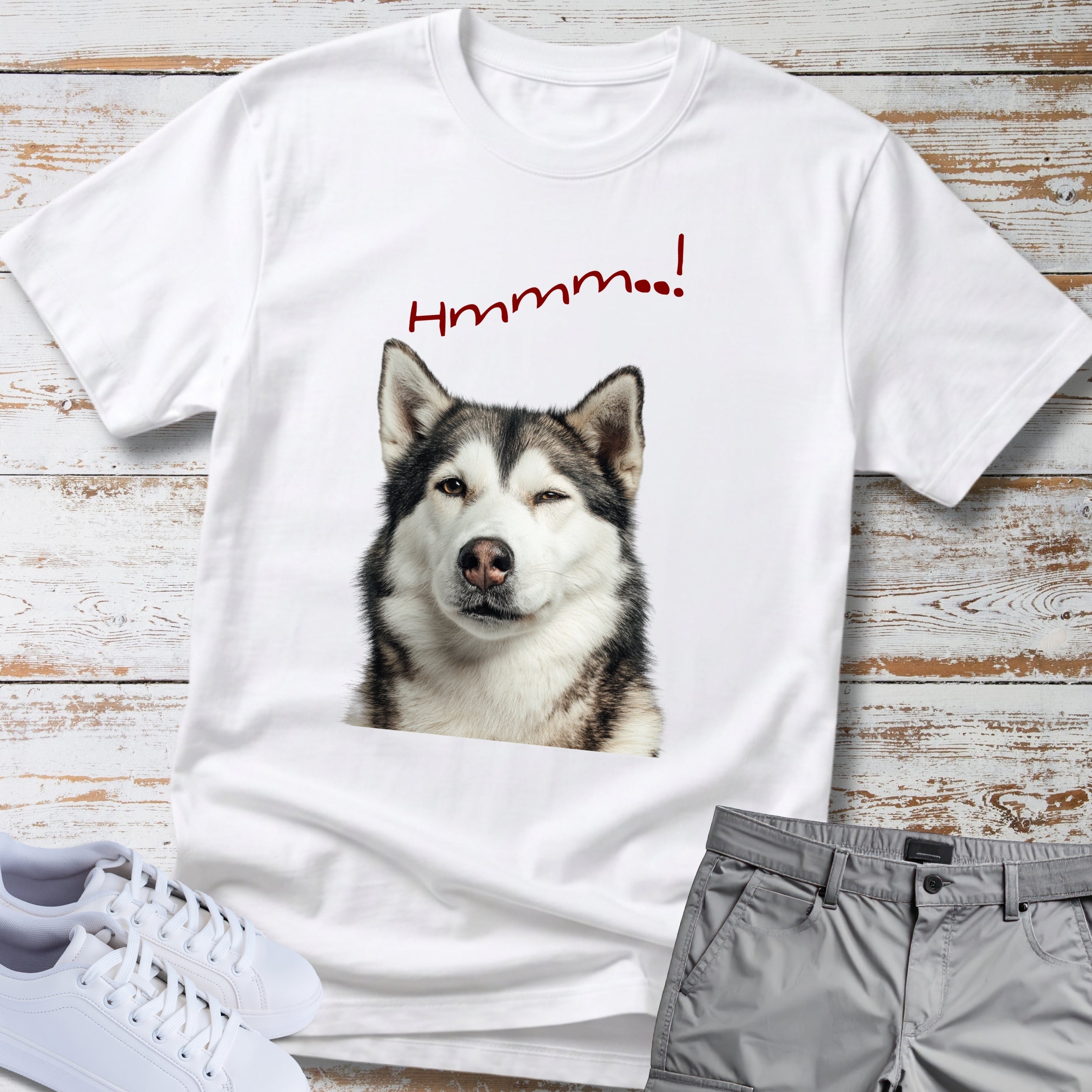 Siberian Husky 'Hmmm...!' Tee