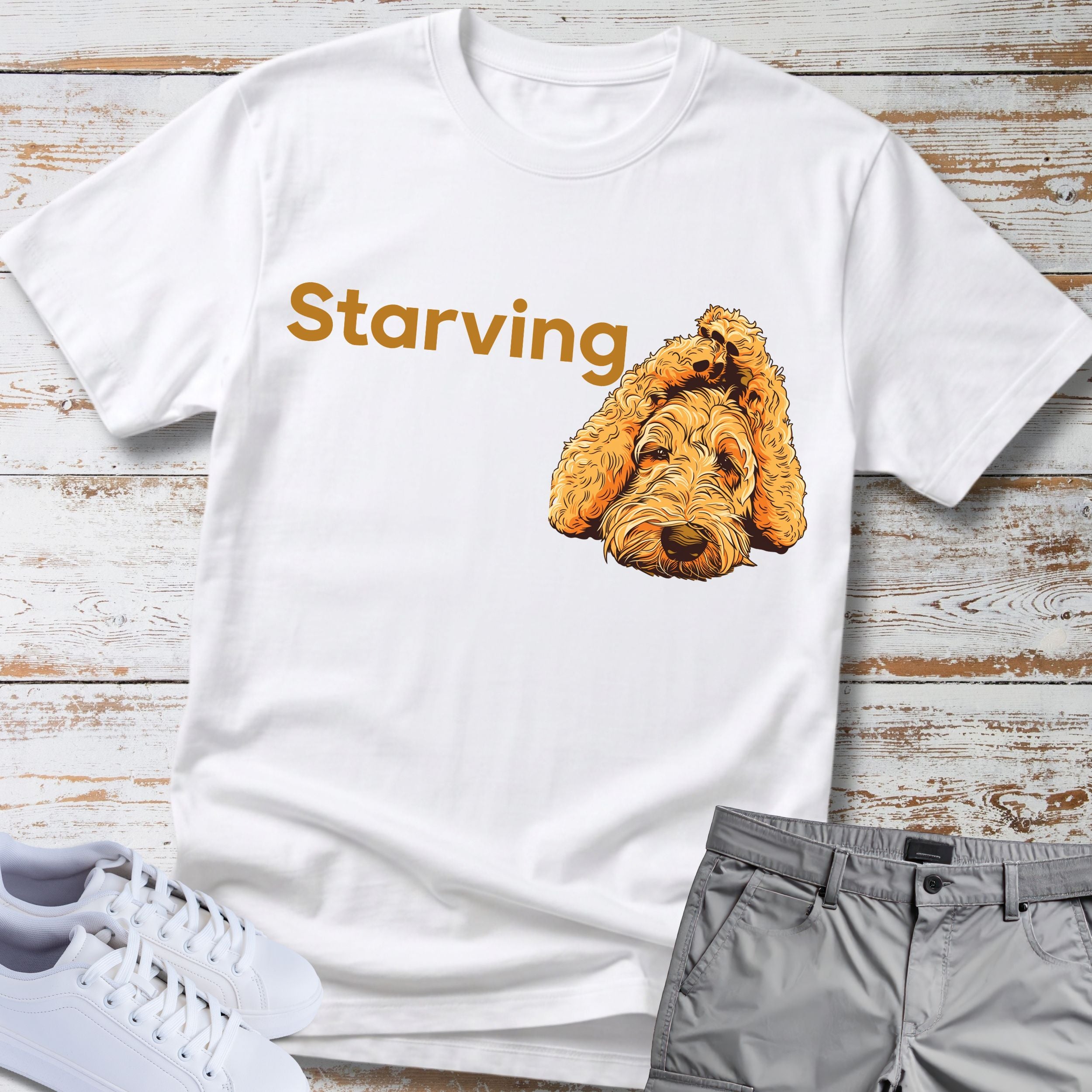 Goldendoodle Starving T-Shirt