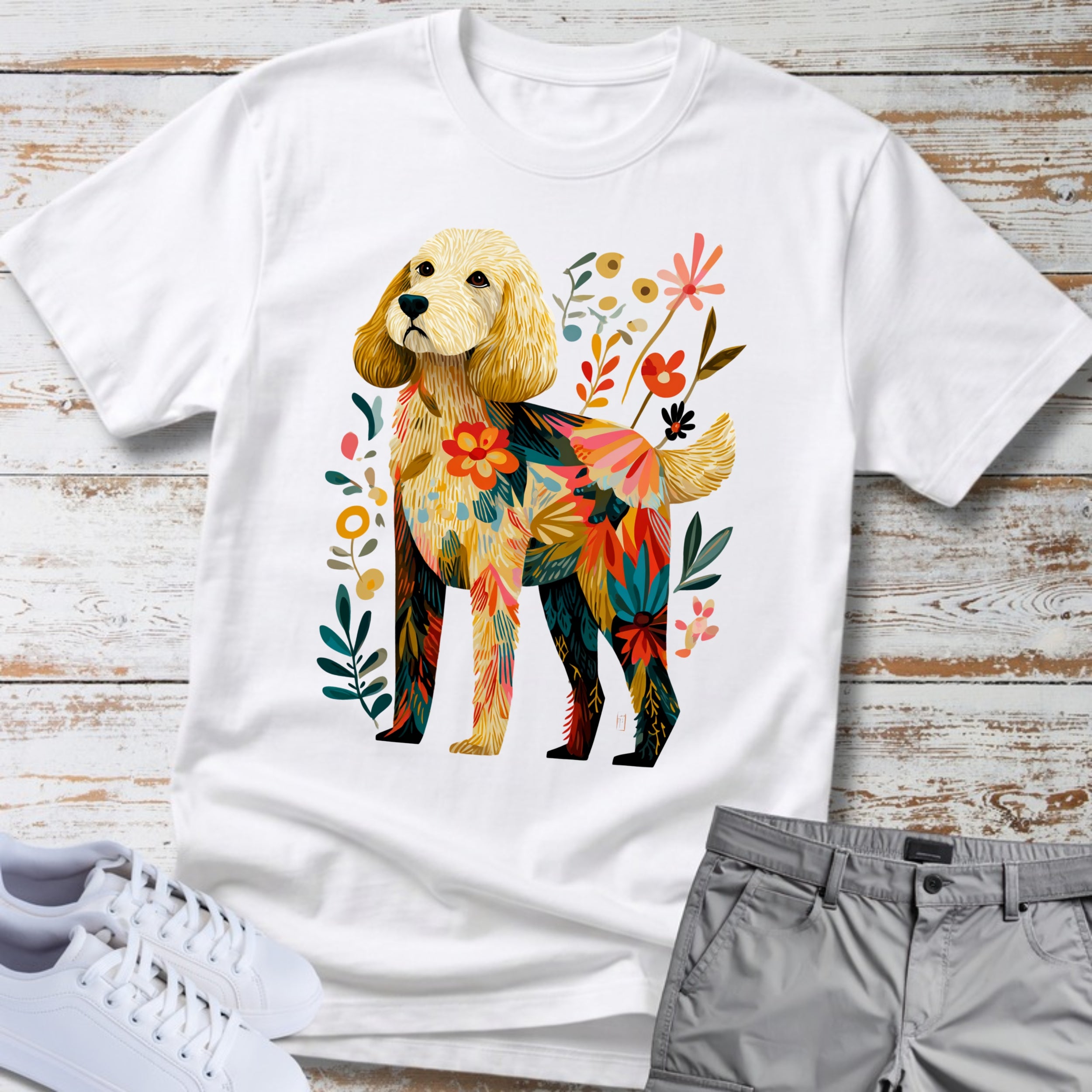 Goldendoodle Florafolk  T-Shirt