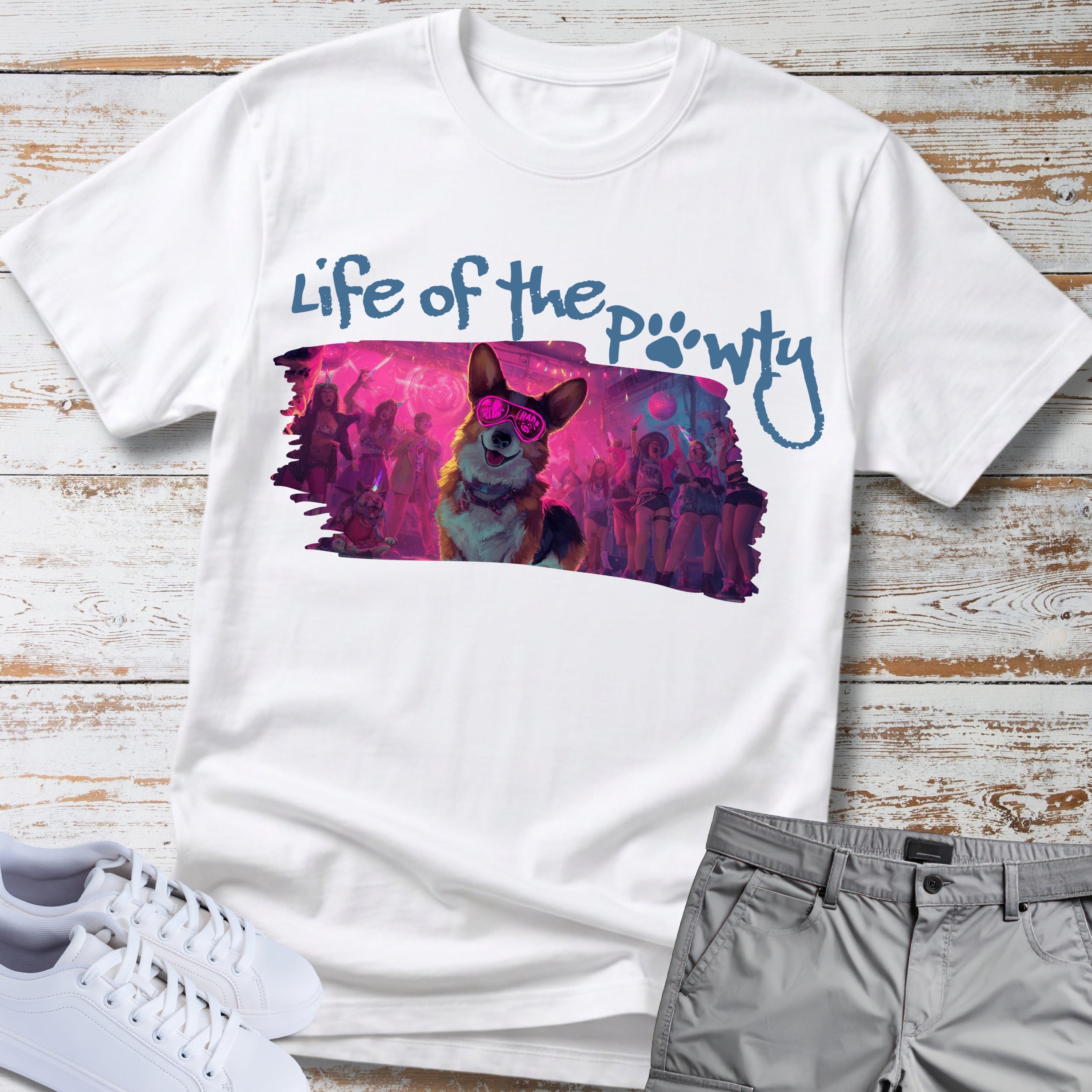 Life Of The Pawty Corgi T-Shirt